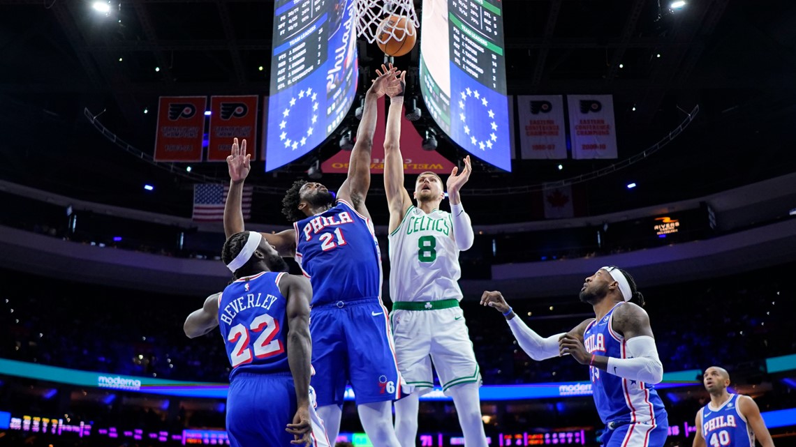 Joel Embiid Tyrese Maxey Lead 76ers To Sixth Straight Win 106 103 Over The Boston Celtics