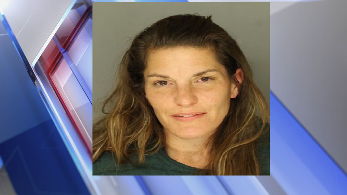 Fleeing woman corralled by police after she falls through ice of frozen