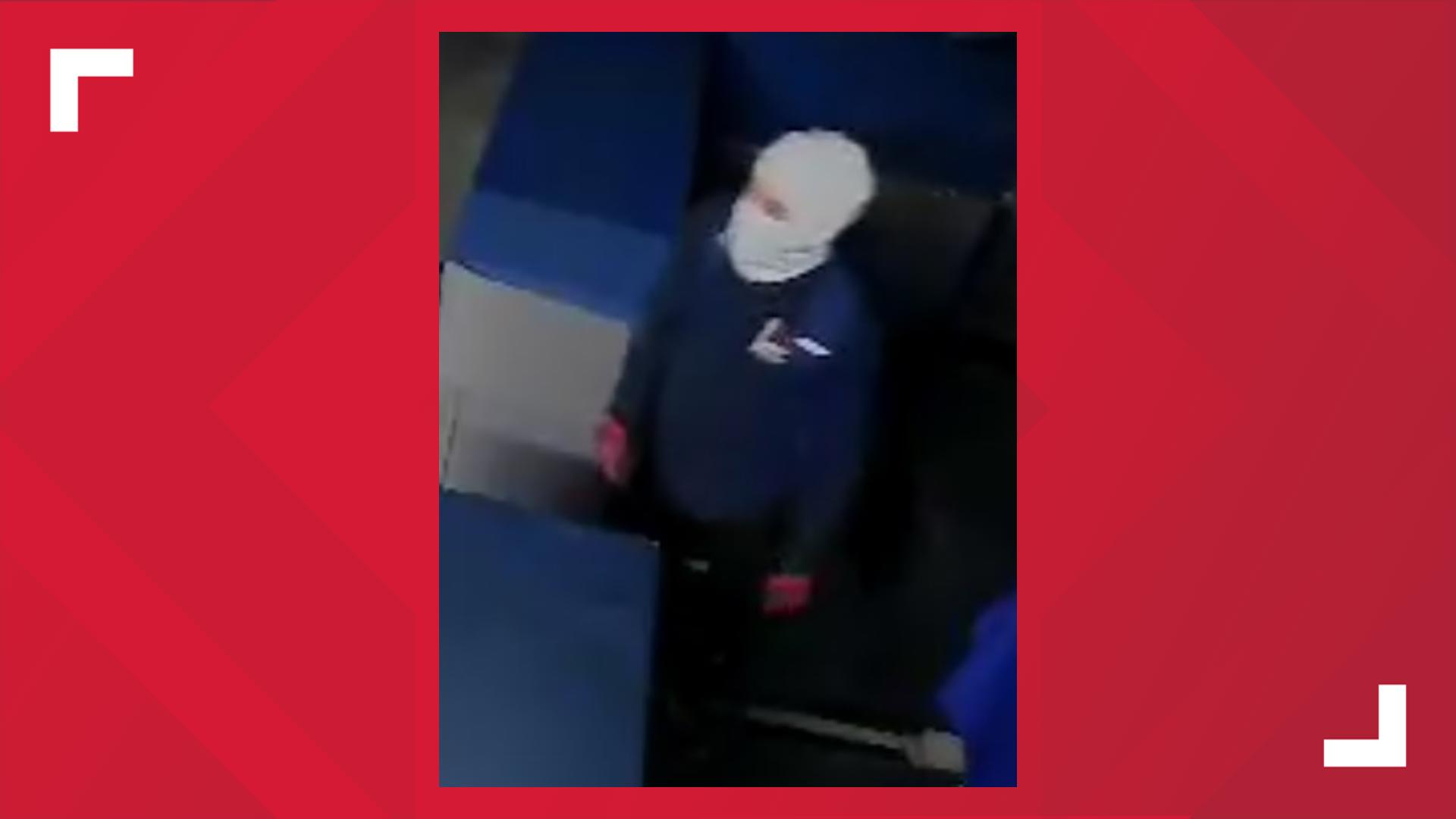 Police are searching for the pictured suspect who broke into Morning Sun Marketplace, and stole five cards worth $14,000 from Jason's Sports Cards.