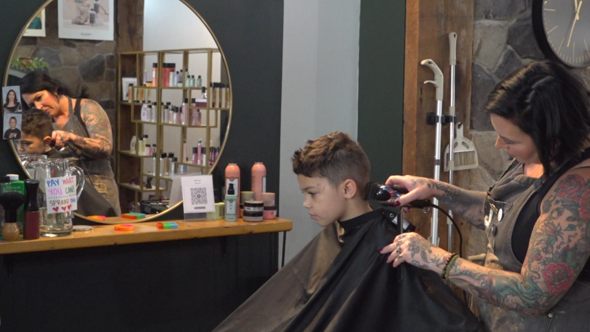 The Ruby Beauty Company in Franklin County is offering a unique way to ease some financial stress by providing affordable haircuts for students.