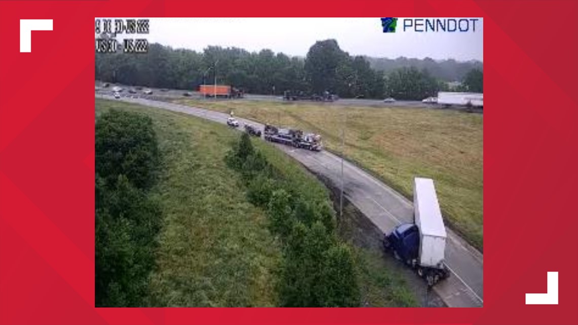 Tractor Trailer Crash Closes Route 222 Ramp To Route 30 | Fox43.com