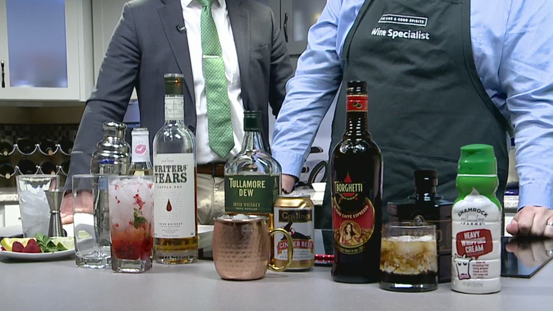 Nate Snelbaker from Fine Wine & Good Spirits joined Jackie De Tore and Sean Streicher in the FOX43 studio this morning to mix up some Saint Patrick's Day cocktails.