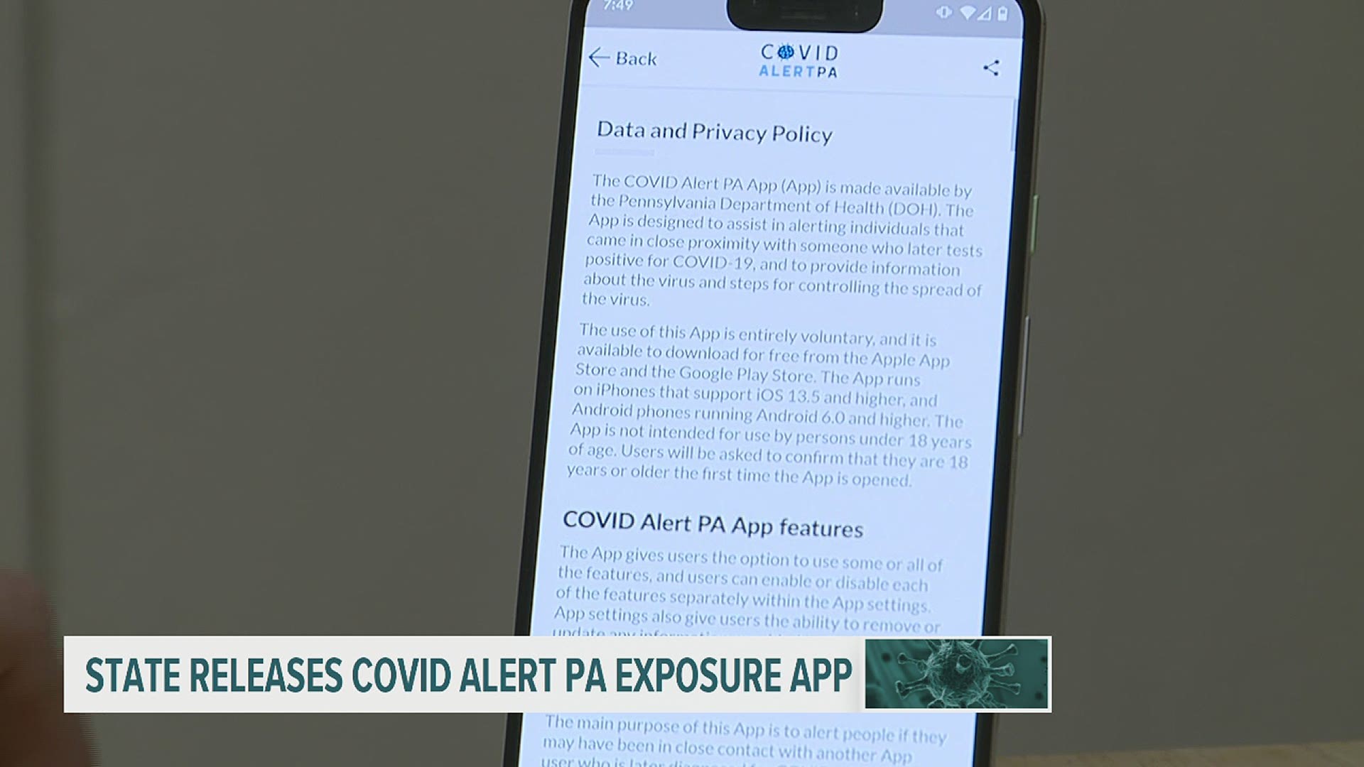 After the launch of a new coronavirus exposure notification app, state officials encouraged the public the download the app and assured them it is secure.