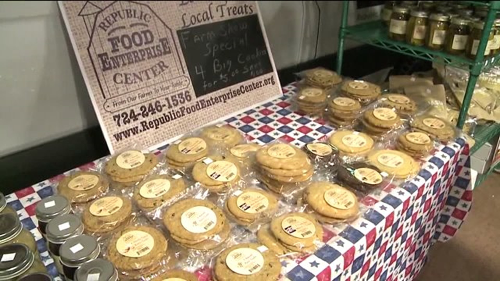 A commercial kitchen that works with local farmers brings their products to the 101st Pennsylvania Farm Show