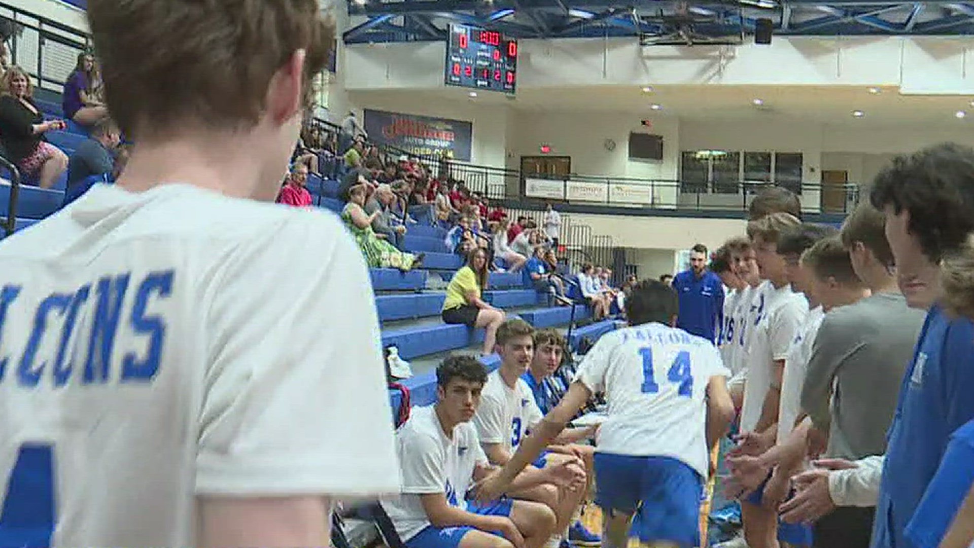 The Falcons rally after dropping set one to Exeter to move on; Cumberland Valleys magical season comes to an end