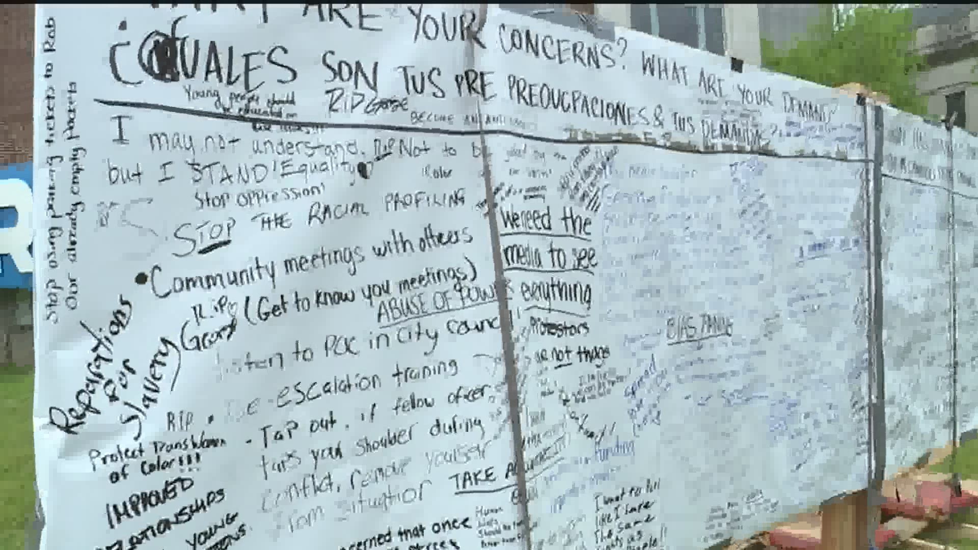 Over the past week, organizers say people bled, sweat, and cried. Tonight, some say they finally saw real change after the mayor announced new policies for police