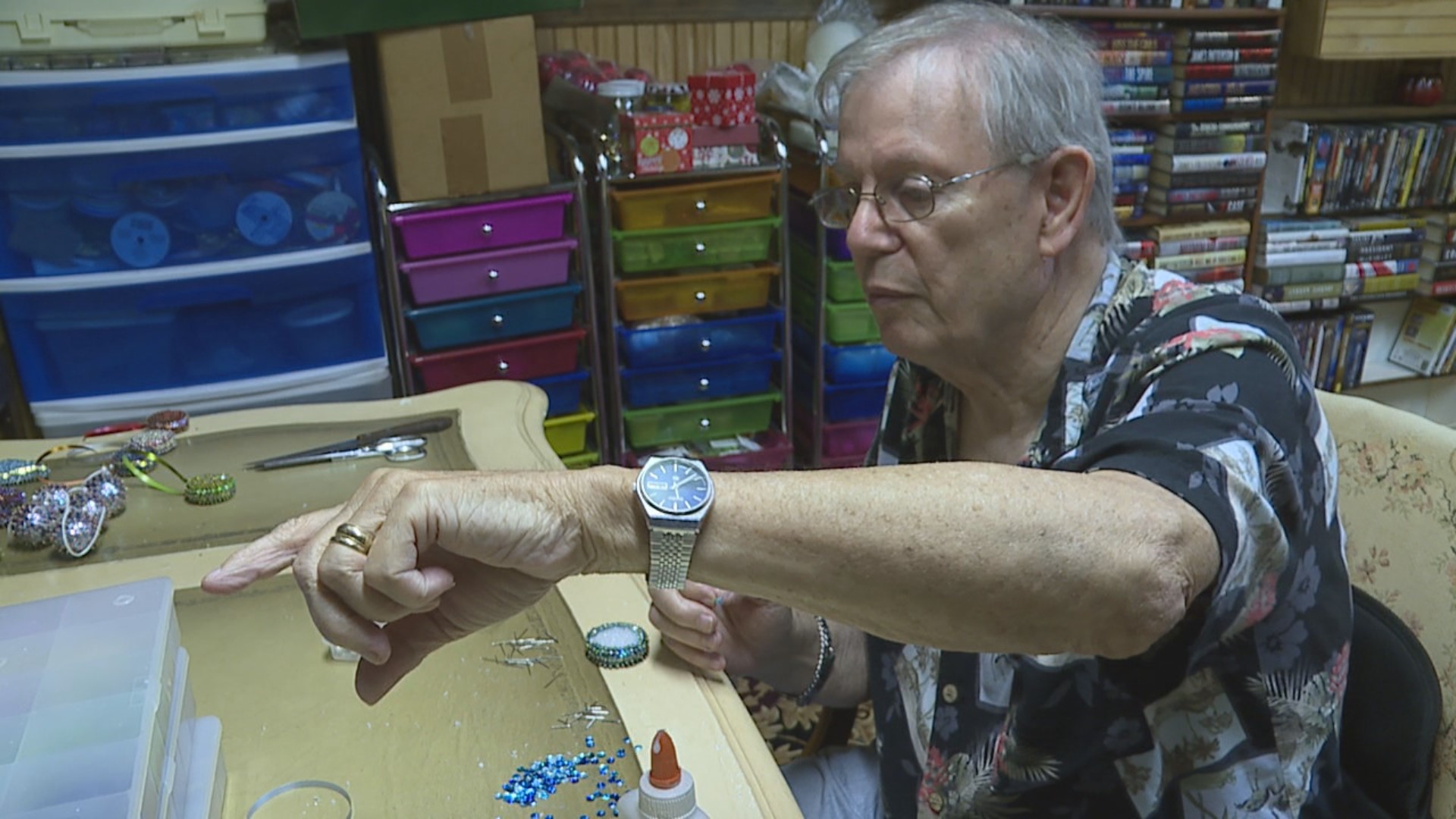 John Coonney has been making Christmas ornaments for his family and friends for more than 50 years.