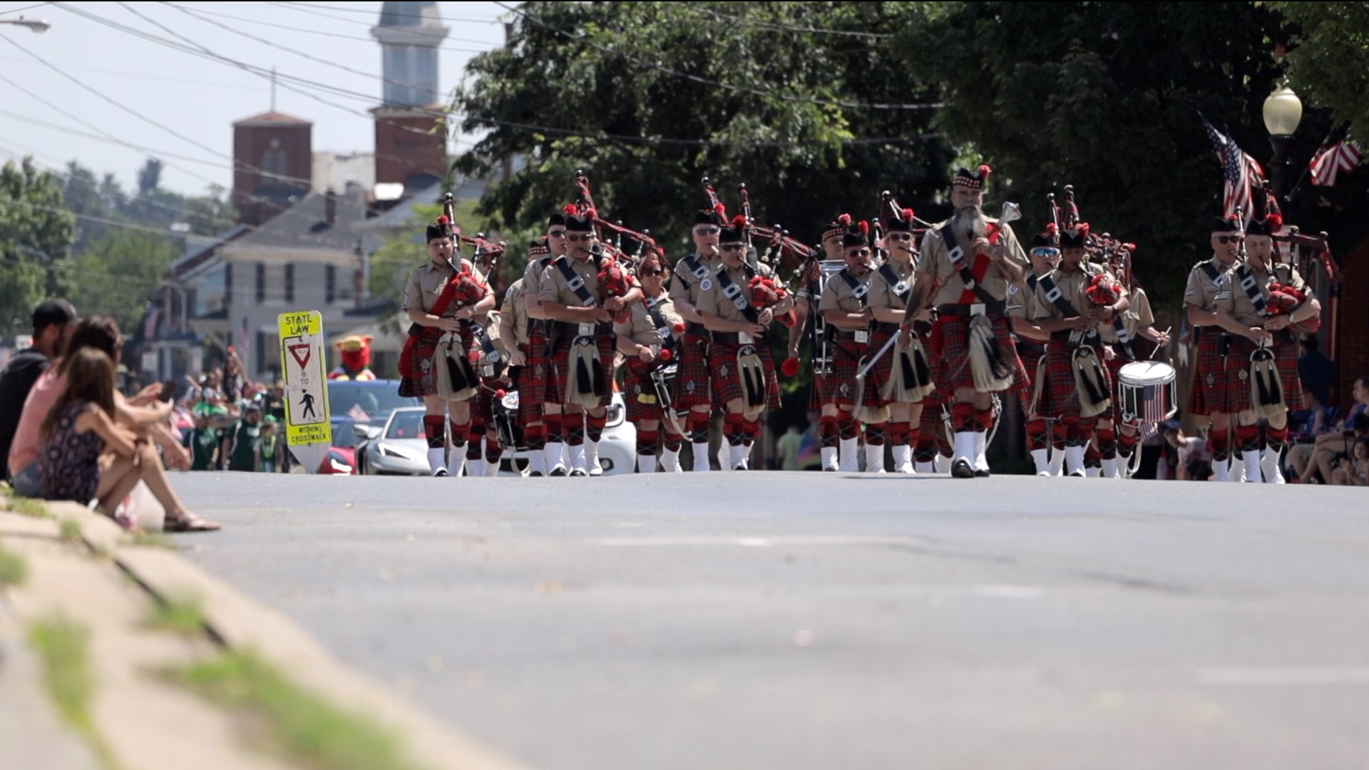 The sounds of bagpipes and drums are heard in communities throughout the nation as bands march in unison—a salute to the men and women who died serving our country.