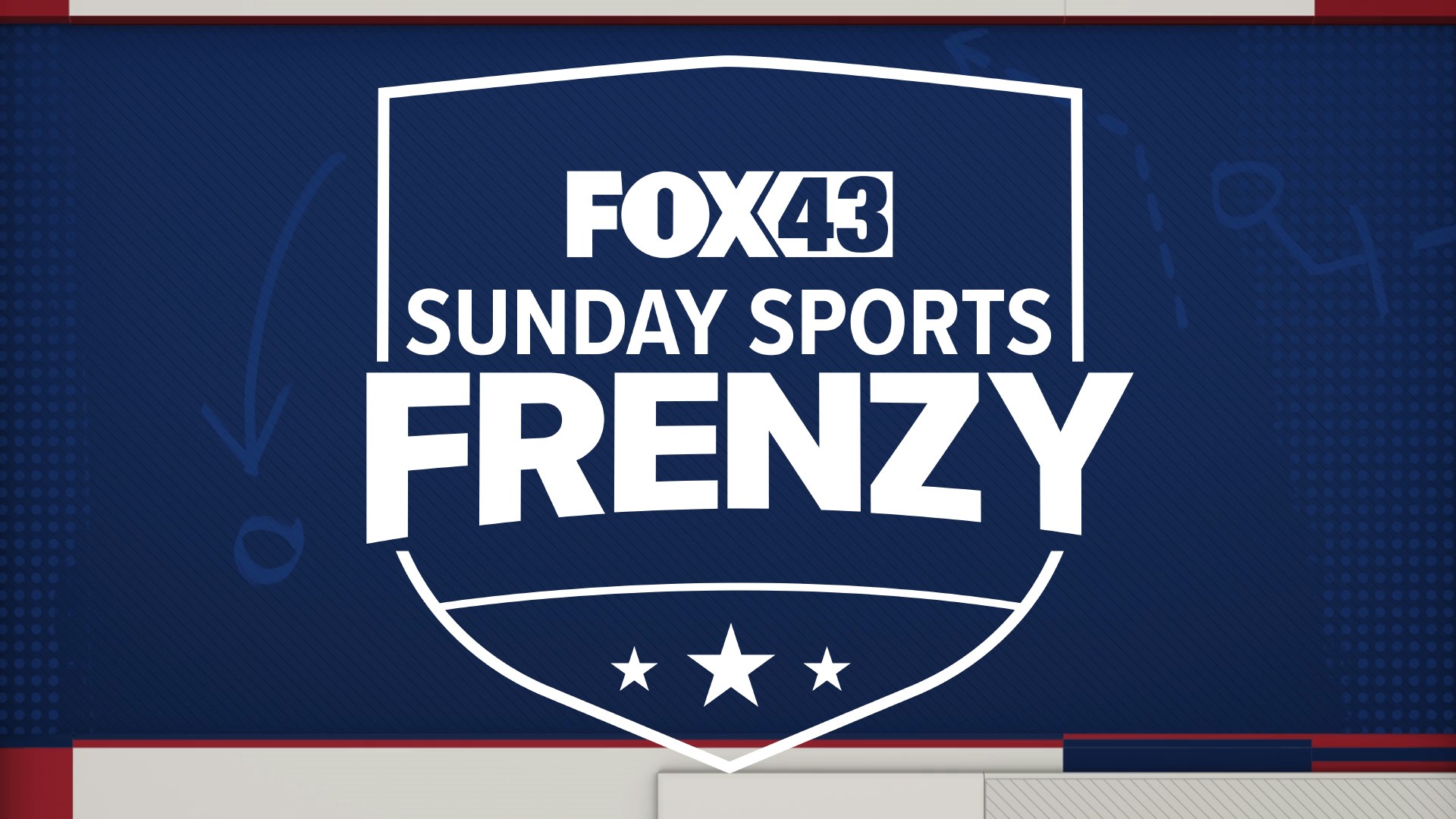 FOX43 SUNDAY SPORTS FRENZY to nowy program na żywo zaplanowany na niedzielne wieczory o 23:00, bezpośrednio po FOX43 NEWS AT TEN.