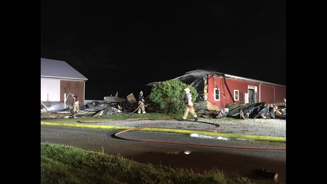 Crews Battle Early Morning Barn Fire In Union Township | Fox43.com