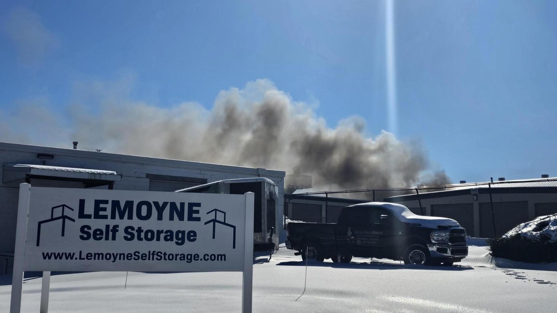 Crews respond to fire at Lemoyne Self Storage in Cumberland Co. | fox43.com