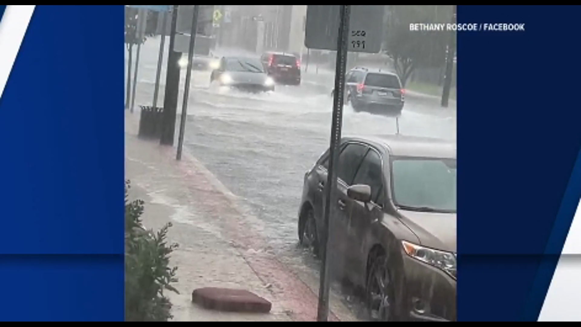 Bethany Roscoe captured this video of water on the roads on July 14 from Main Street, Mount Joy.