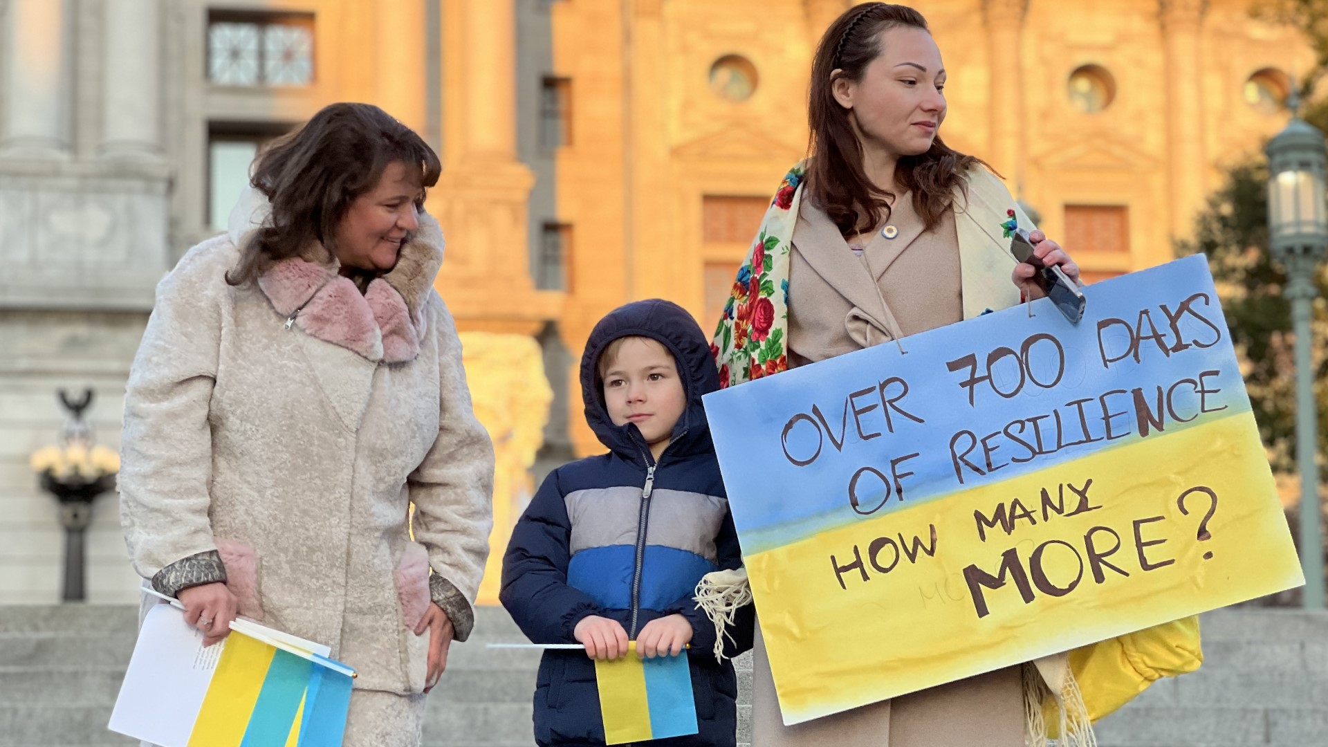 Central Pa. Supports Ukraine took to the steps of the state capitol on Monday, calling on the community to demand new aid.