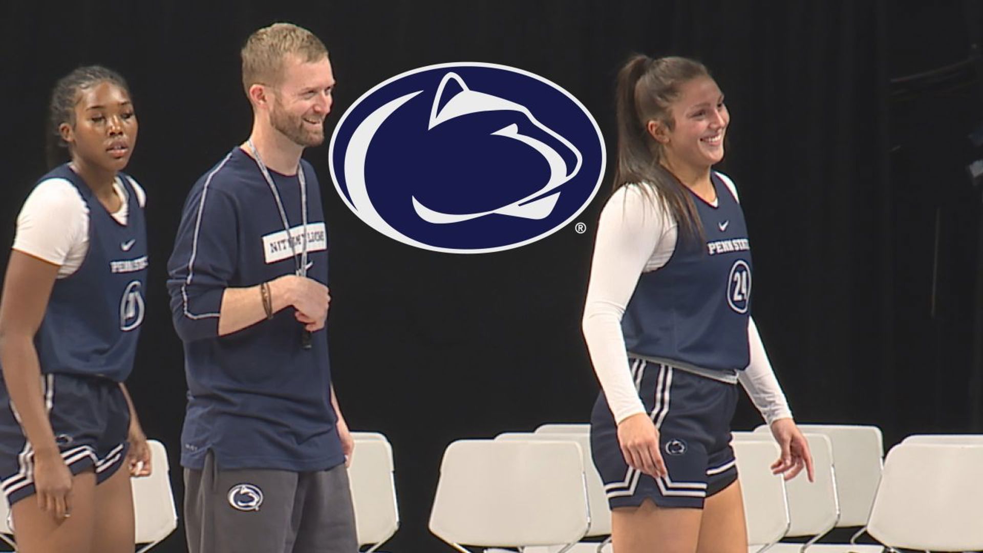 Assistant Coach Sean Bair and freshman Jill Jekot are ready for the new season in Happy Valley.