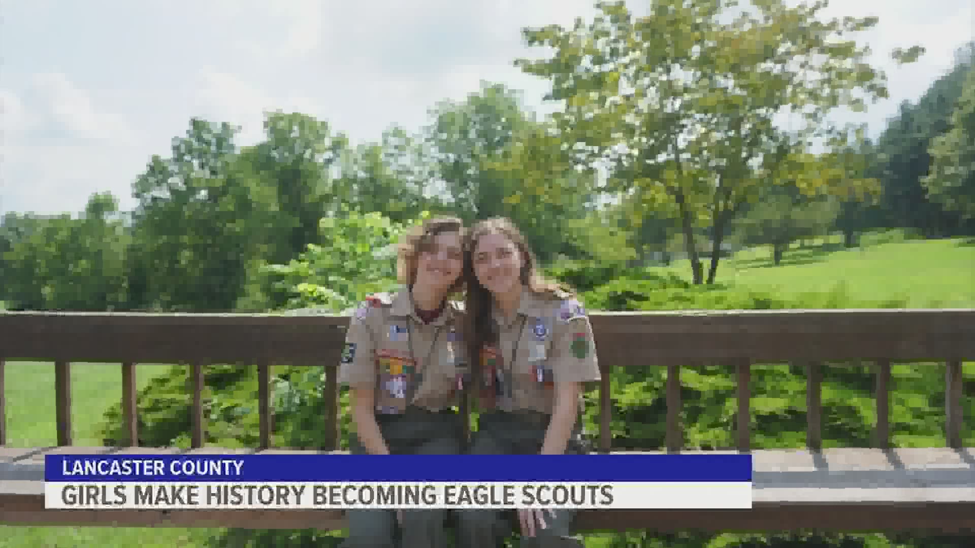 Two young ladies from Lancaster County have reached the highest achievement in the Boy Scouts.