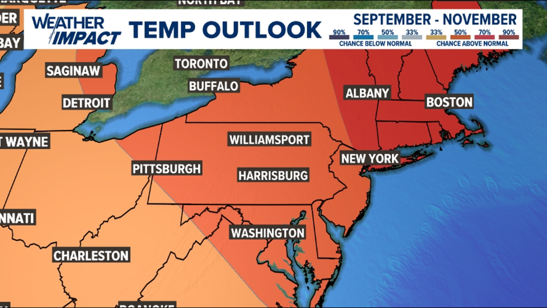 The calendar says August, but these temperatures are more typical of early October.