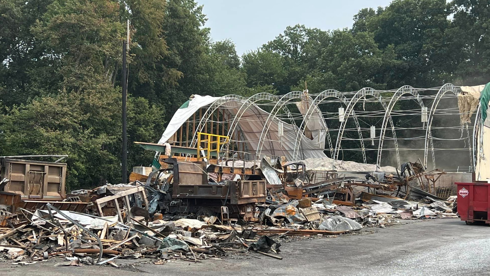 The July 5 explosion leveled the township's public works building and severely damaged its administrative offices, along with neighboring homes.