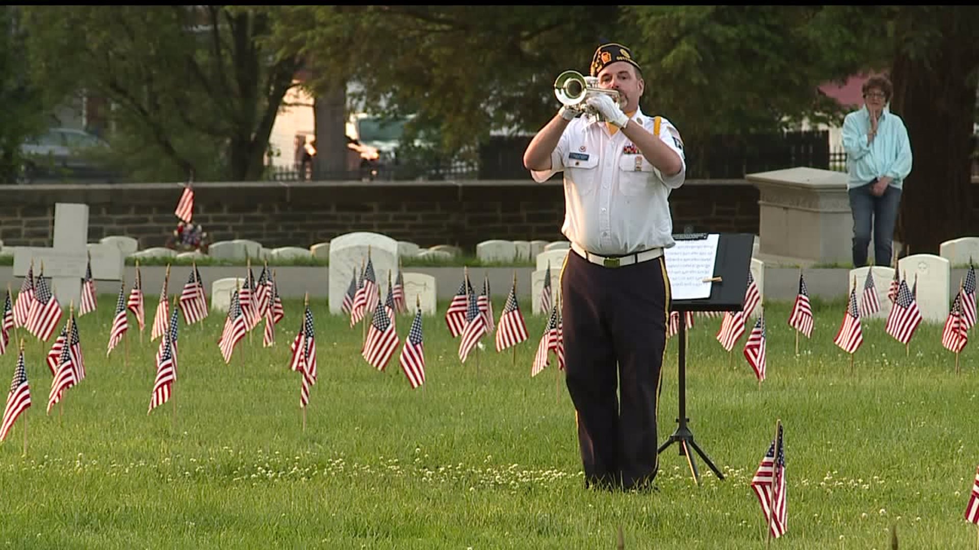 First night of Gettysburg National Cemetery`s 100 Nights of Taps