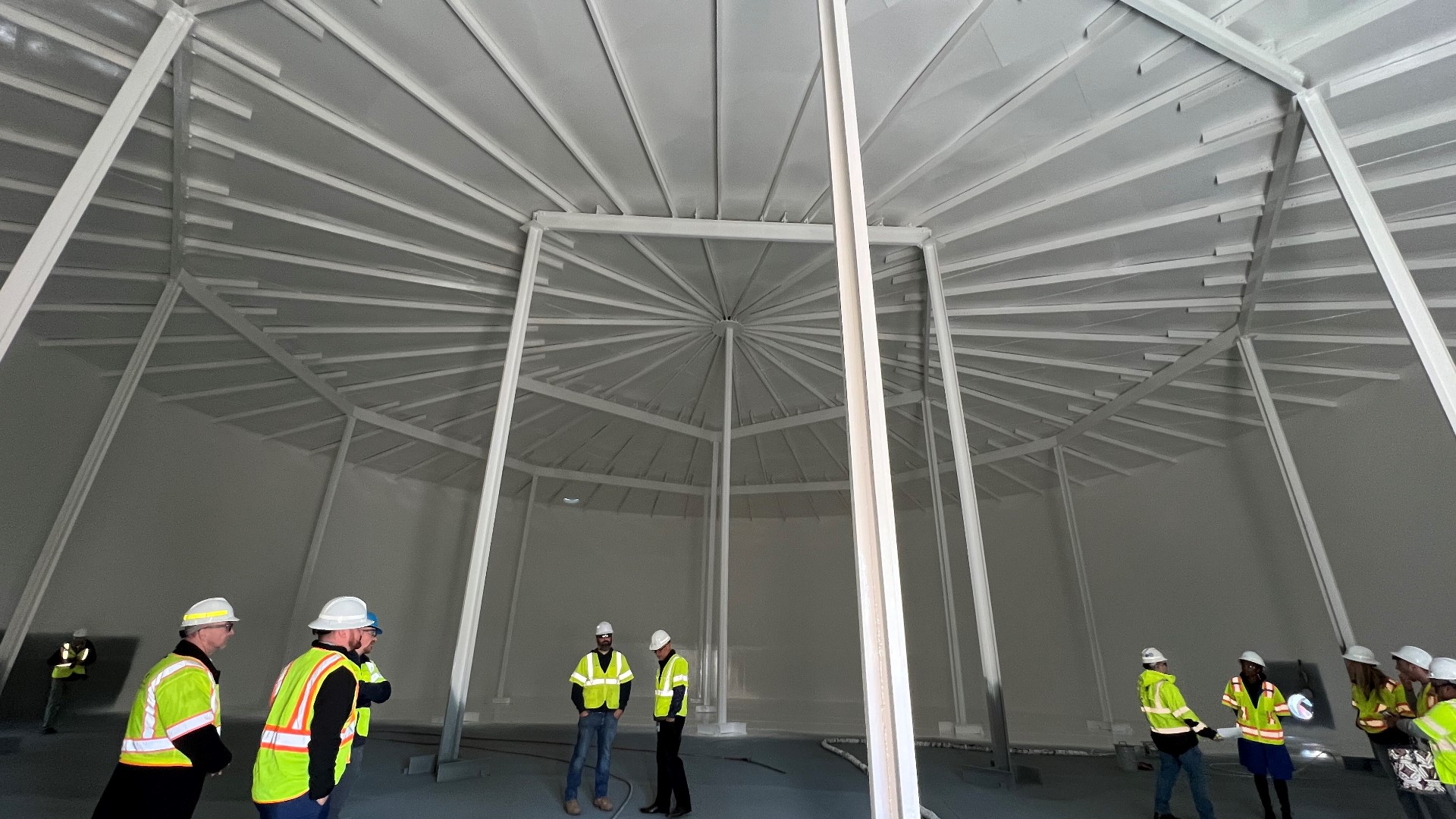 Pennsylvania American Water gave a tour of one of their recently refurbished storage tanks on Tuesday morning.