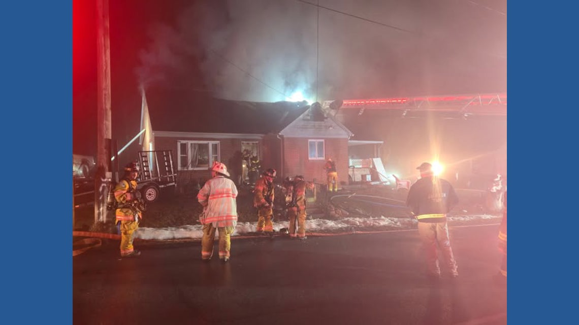 Bomb squad called after explosion draws firefighters back to early‑morning house fire in Lebanon County