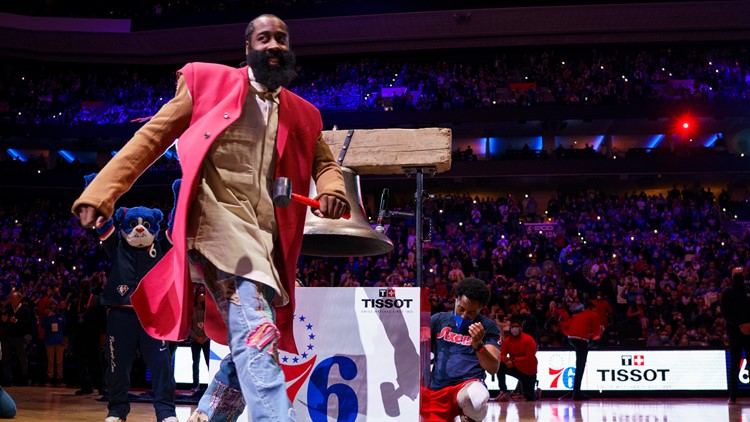 James Harden introduced, expected to make Sixers debut after All-Star break