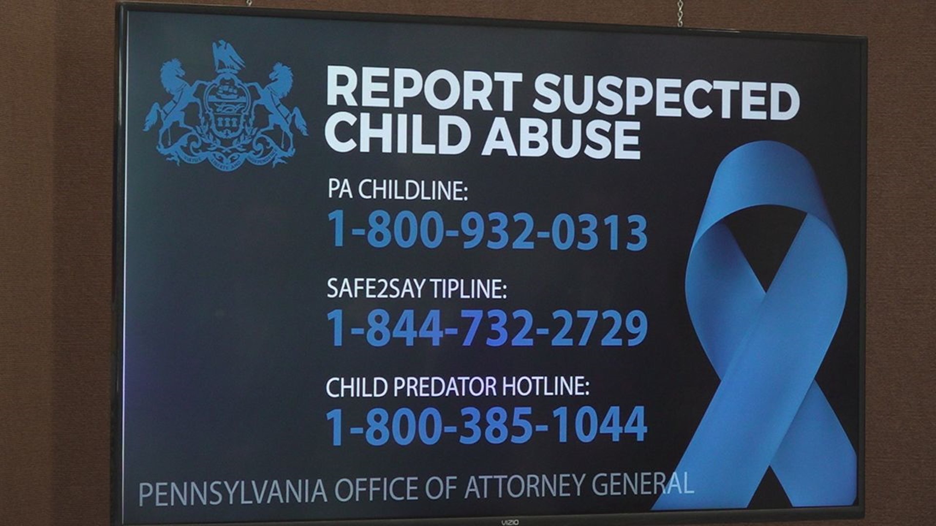 The officials reminded people that if they see something, say something to get child predators off the streets.