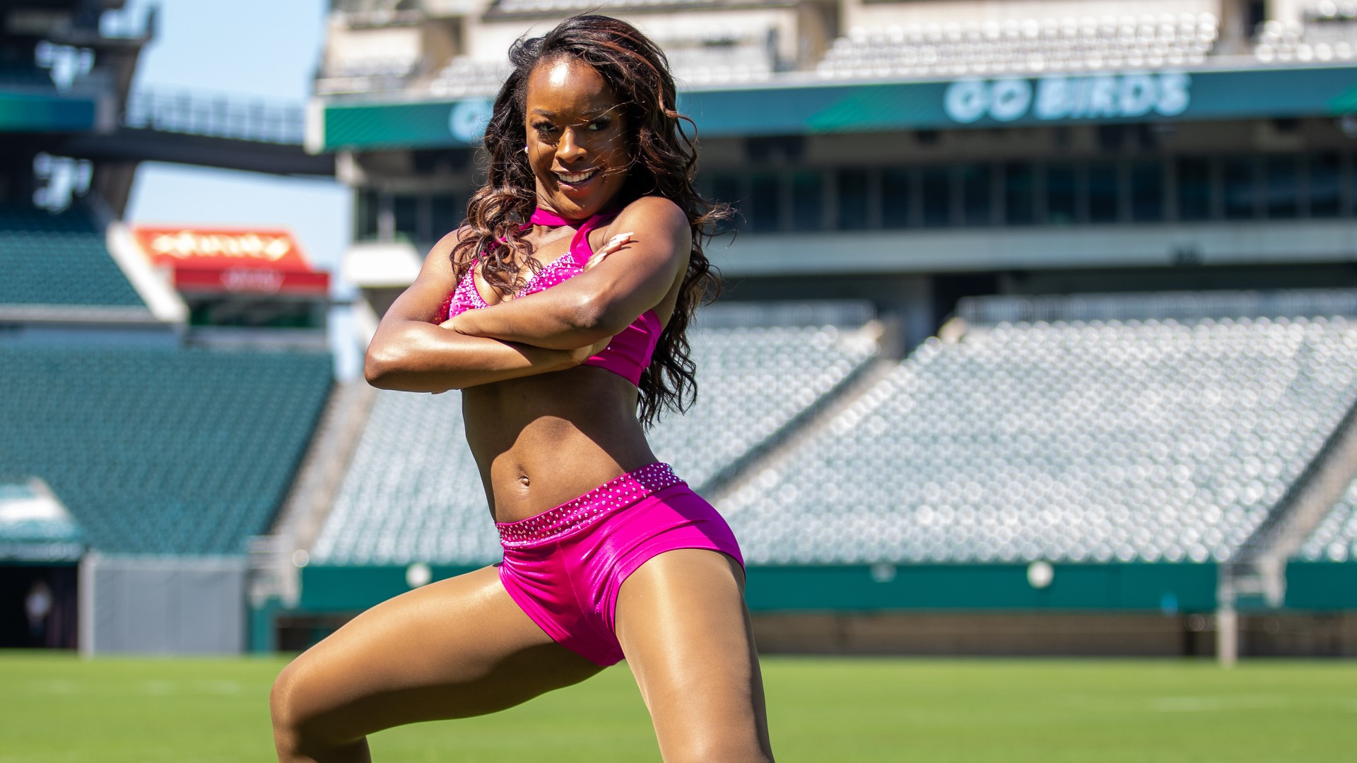 Angel Golphin (Ship '15) is 1 of 11 new members to join the Philadelphia Eagles cheerleading squad in 2021 among the hundreds of candidates that tried out.