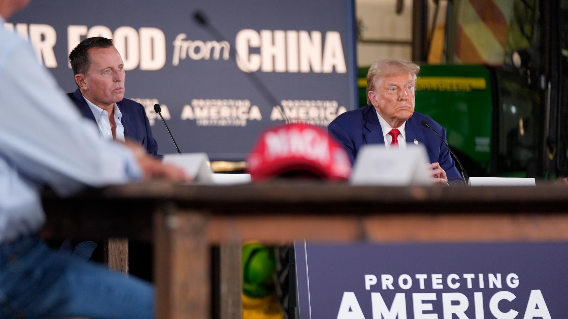 Donald Trump sat in a large barn in rural Pennsylvania as farmers expressed concerns about losing their way of life, asking questions and offering jokes.