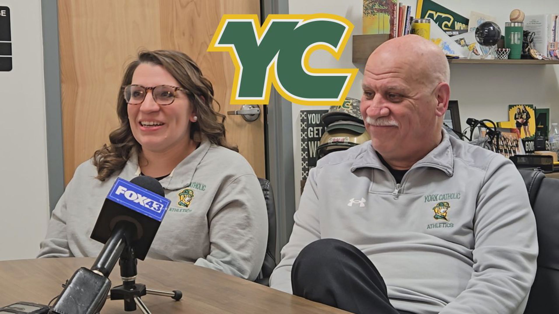 A family bond is not the only thing that Kevin Bankos and Ashton Hirsch share, they're also both incredibly passionate about York Catholic High School.