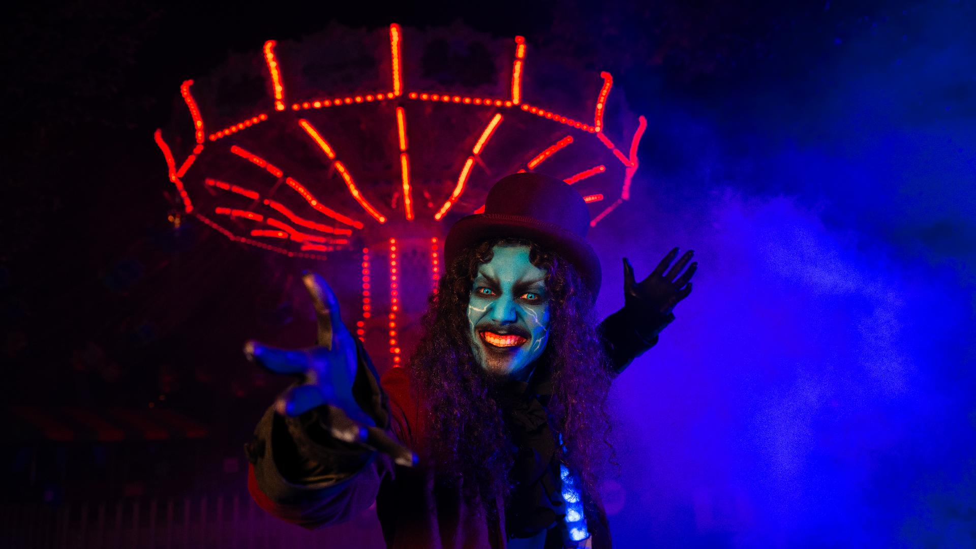 Hersheypark Halloween opens to the public on Friday the 13th. Guests can make their way through a number of haunted attractions and rides after dark.