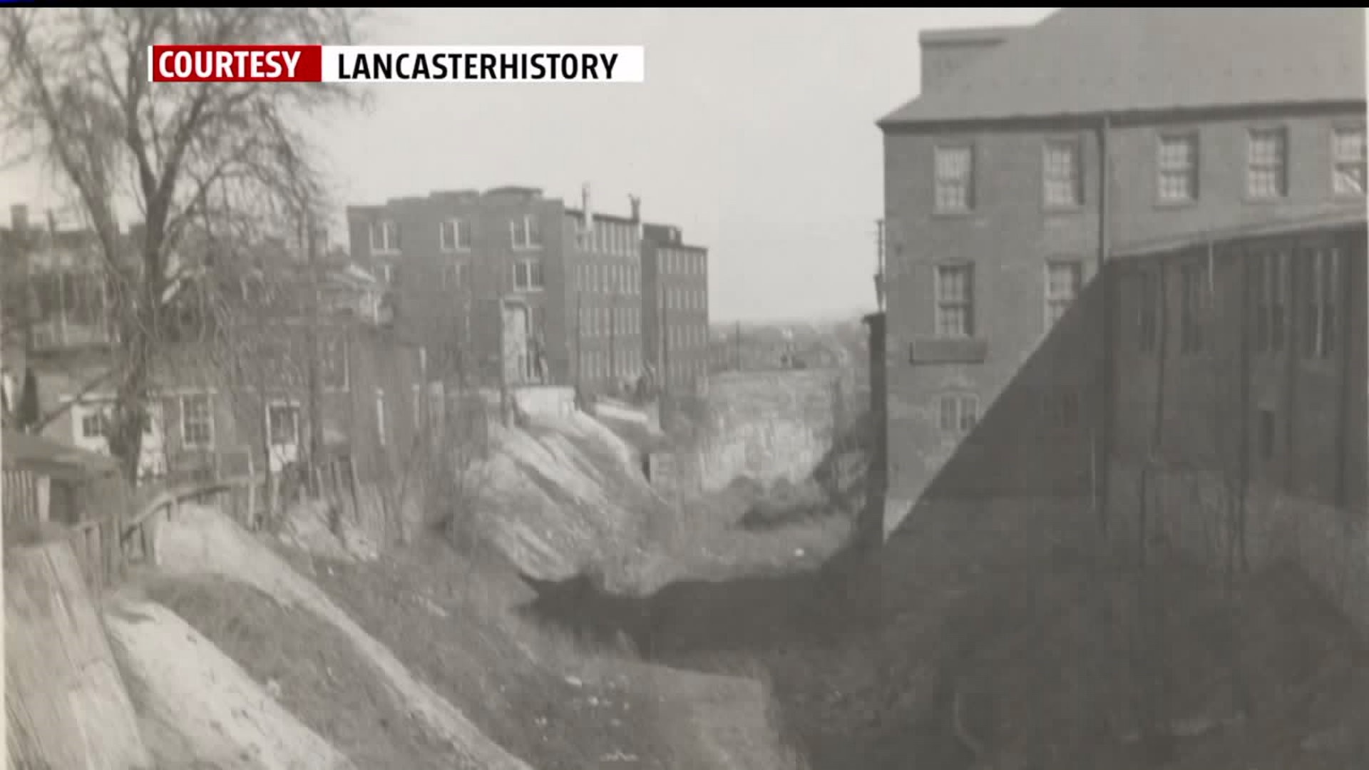 Old railroad bridge and cavern discovered beneath busy road in Lancaster