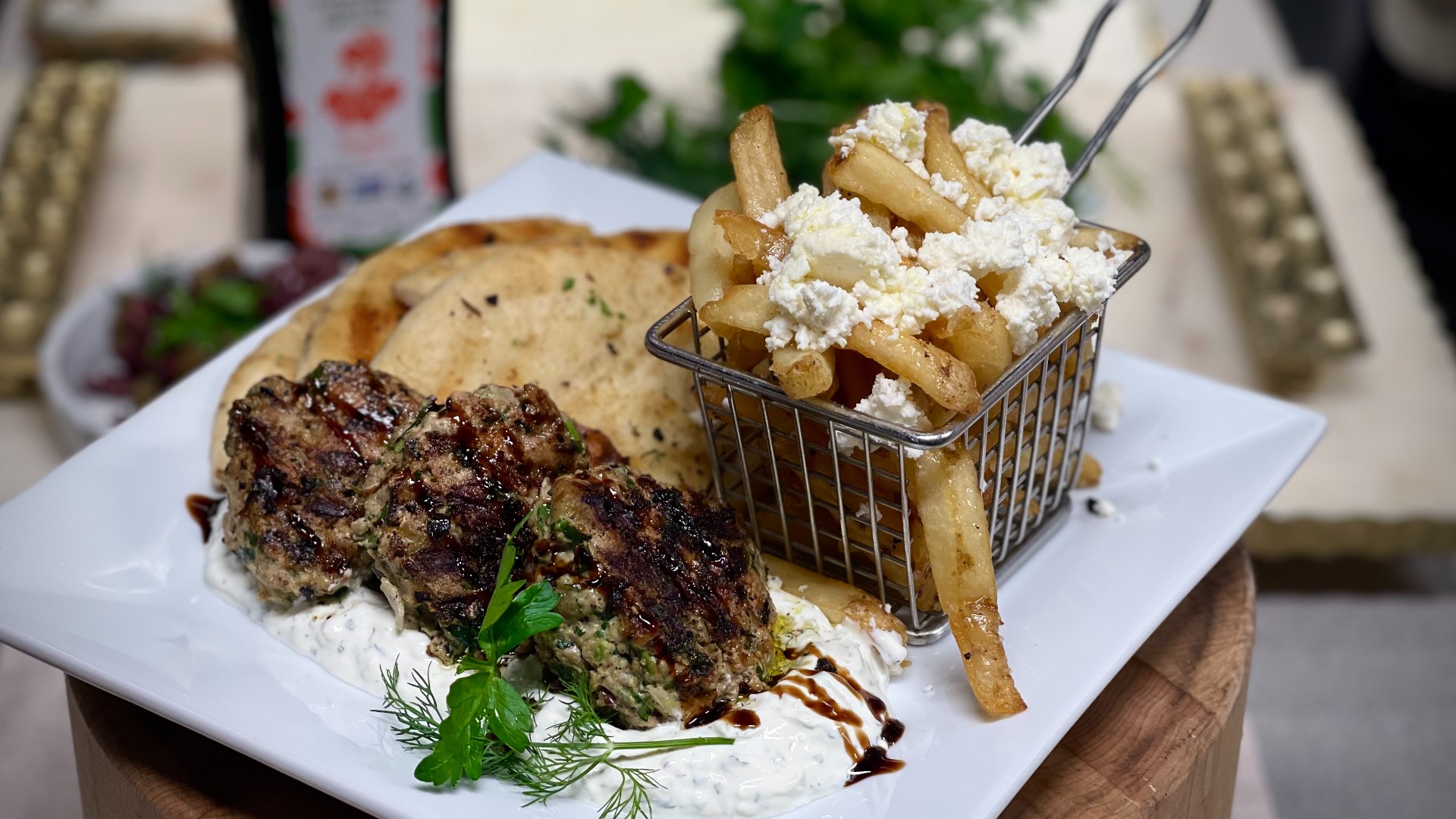 Olivia's is embracing its Mediterranean roots with a recipe for Greek Style Turkey and Lamb Meatballs served with a warm, spiked Full Moon Cider.