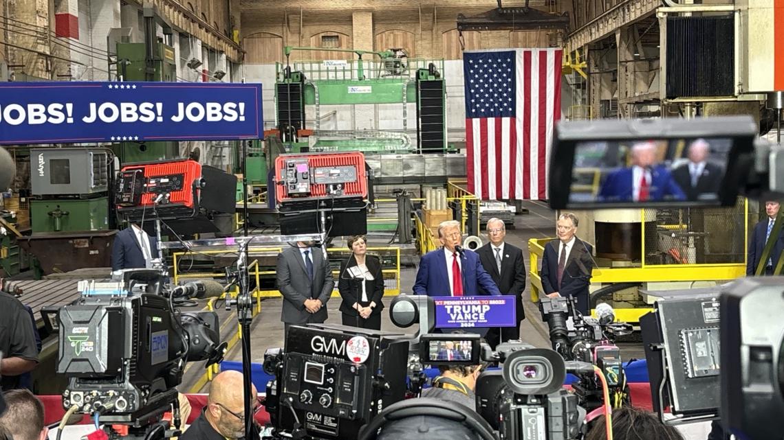 President Trump outlines economic agenda in York