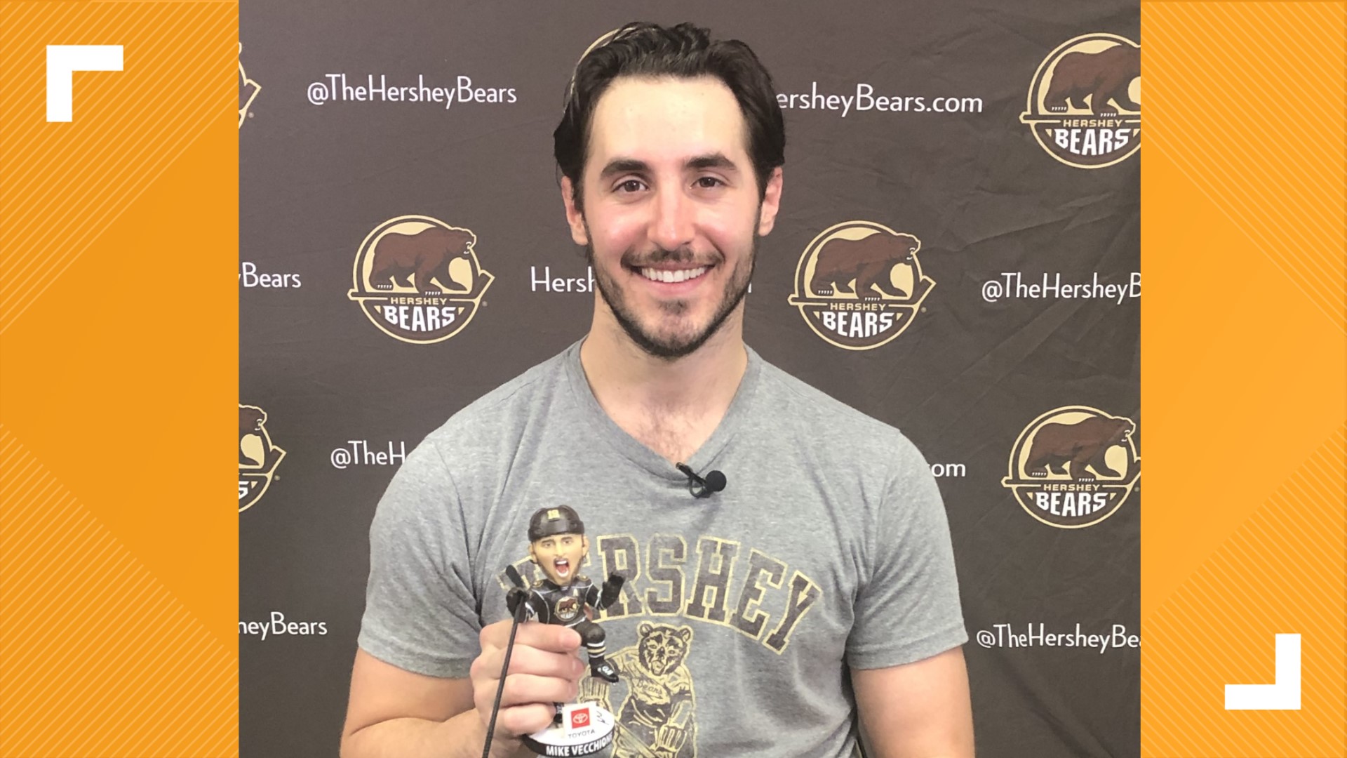 He scored the Calder Cup-winning overtime goal for the Hershey Bears and struck a pose after scoring a goal that is now going to be immortalized.