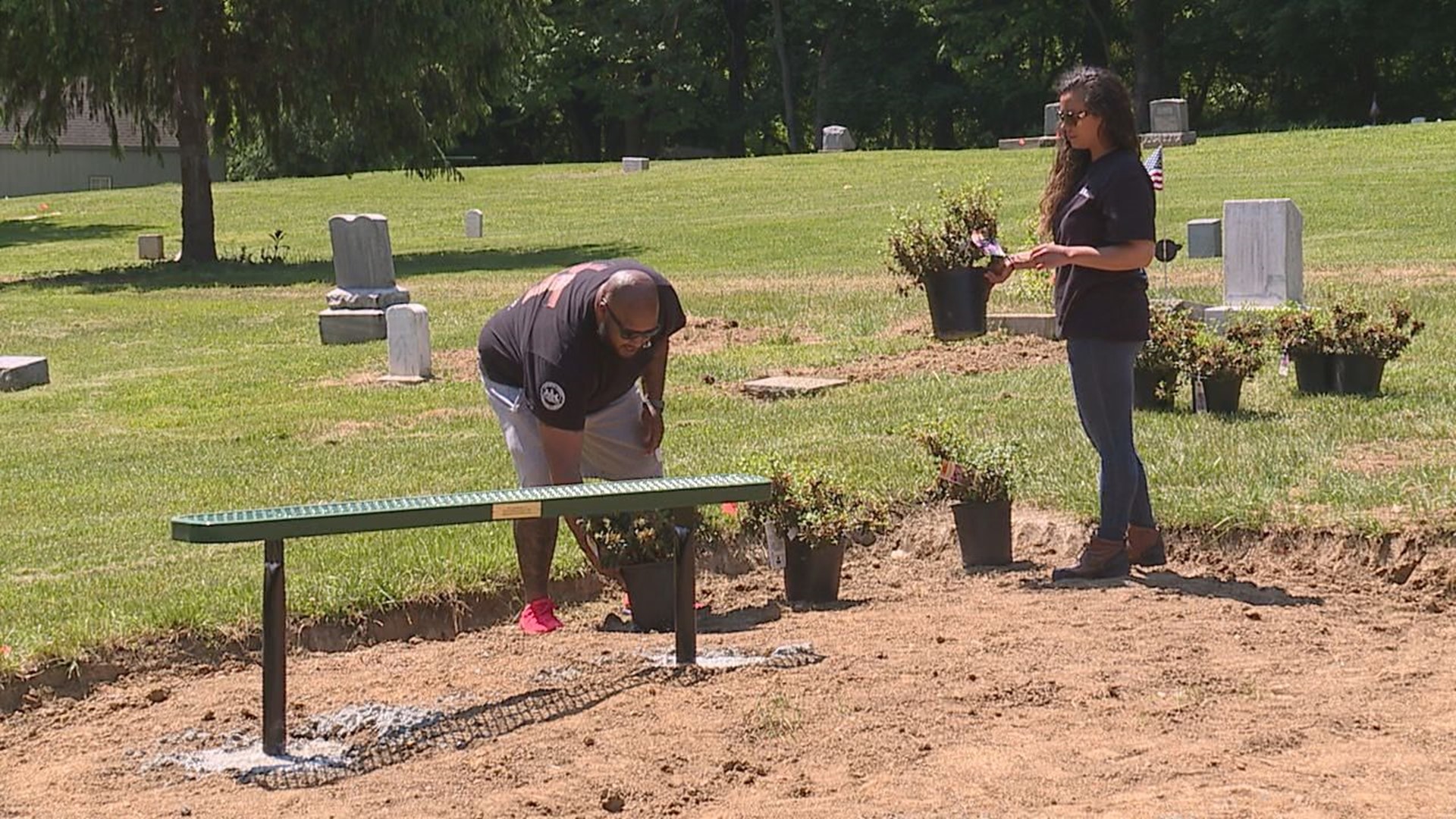 Hundreds of volunteers, including police, judges, probation officers, and more, have come together to get the Stevens Greenland Cemetery ready for Memorial Day.