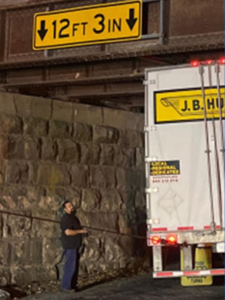 York County road reopens after tractor-trailer gets stuck under bridge ...