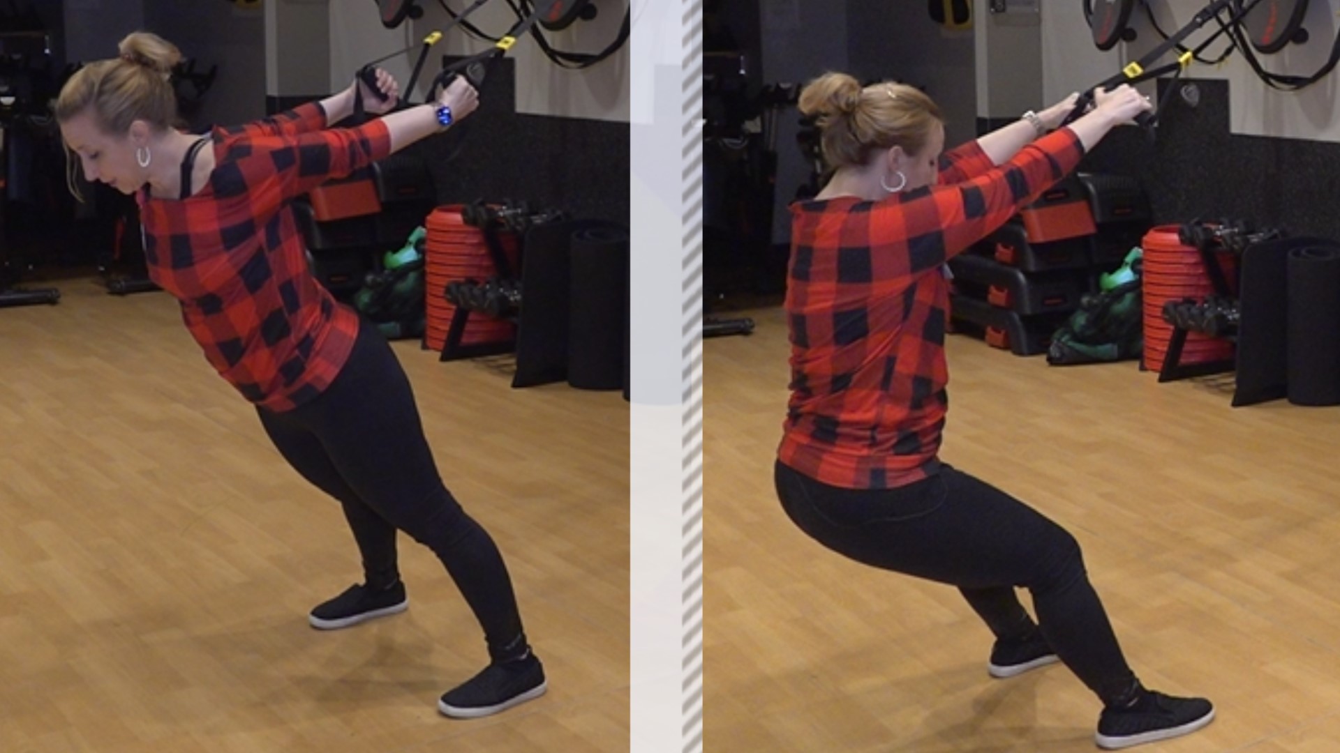 TRX or Total Body Resistance Exercise straps are great for all types of workouts. In this week's FitMinute the JCC shows off two stretches using the equipment!