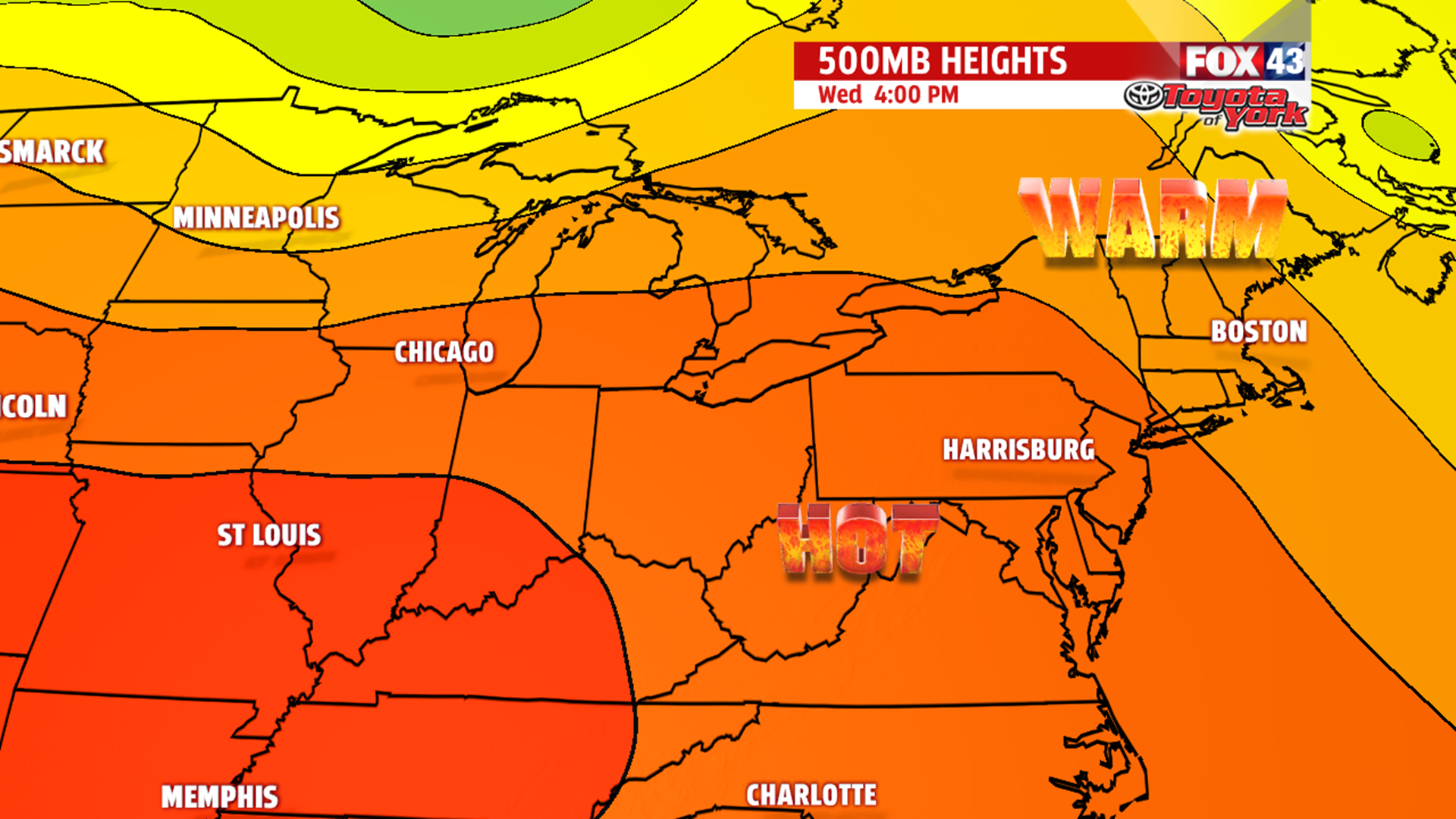 Very warm and muggy with thunderstorm chances Sunday | fox43.com