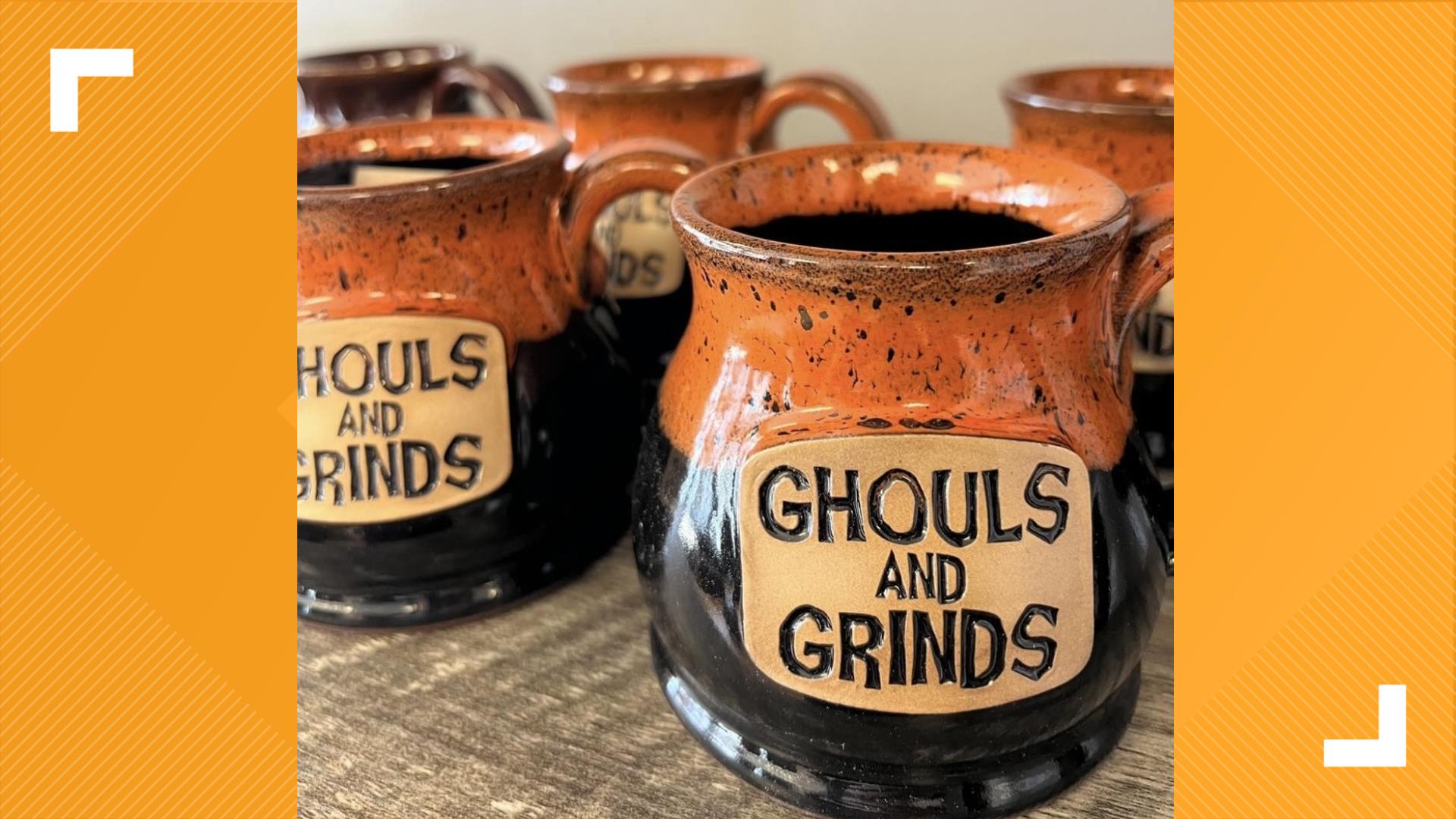 Ghouls and Grinds Coffee in Hanover themes everything after the enchanting and the macabre, like bean names Booberry Cobbler and Ghoulishly Guatemalan.