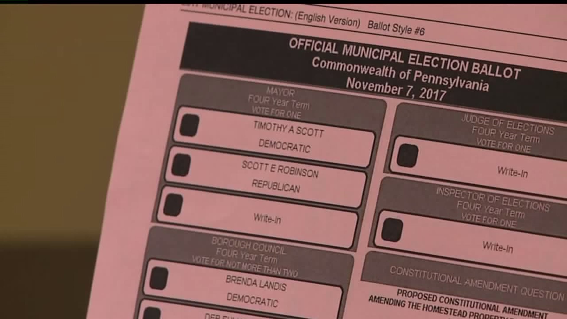 Questions about candidates on ballot in Cumberland County