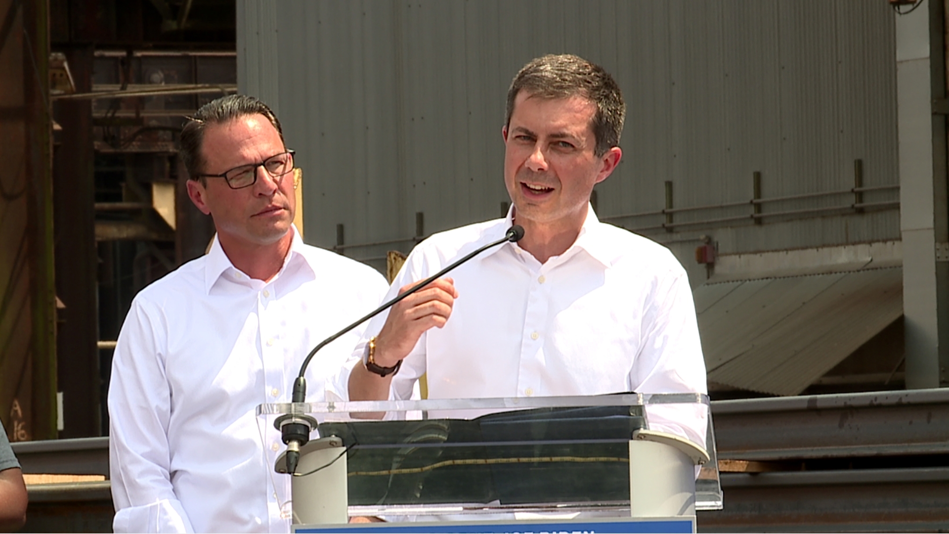Buttigieg toured the Steelton Cleveland Cliffs steel plant along with Governor Josh Shapiro to highlight the Biden administration's investments in infrastructure.