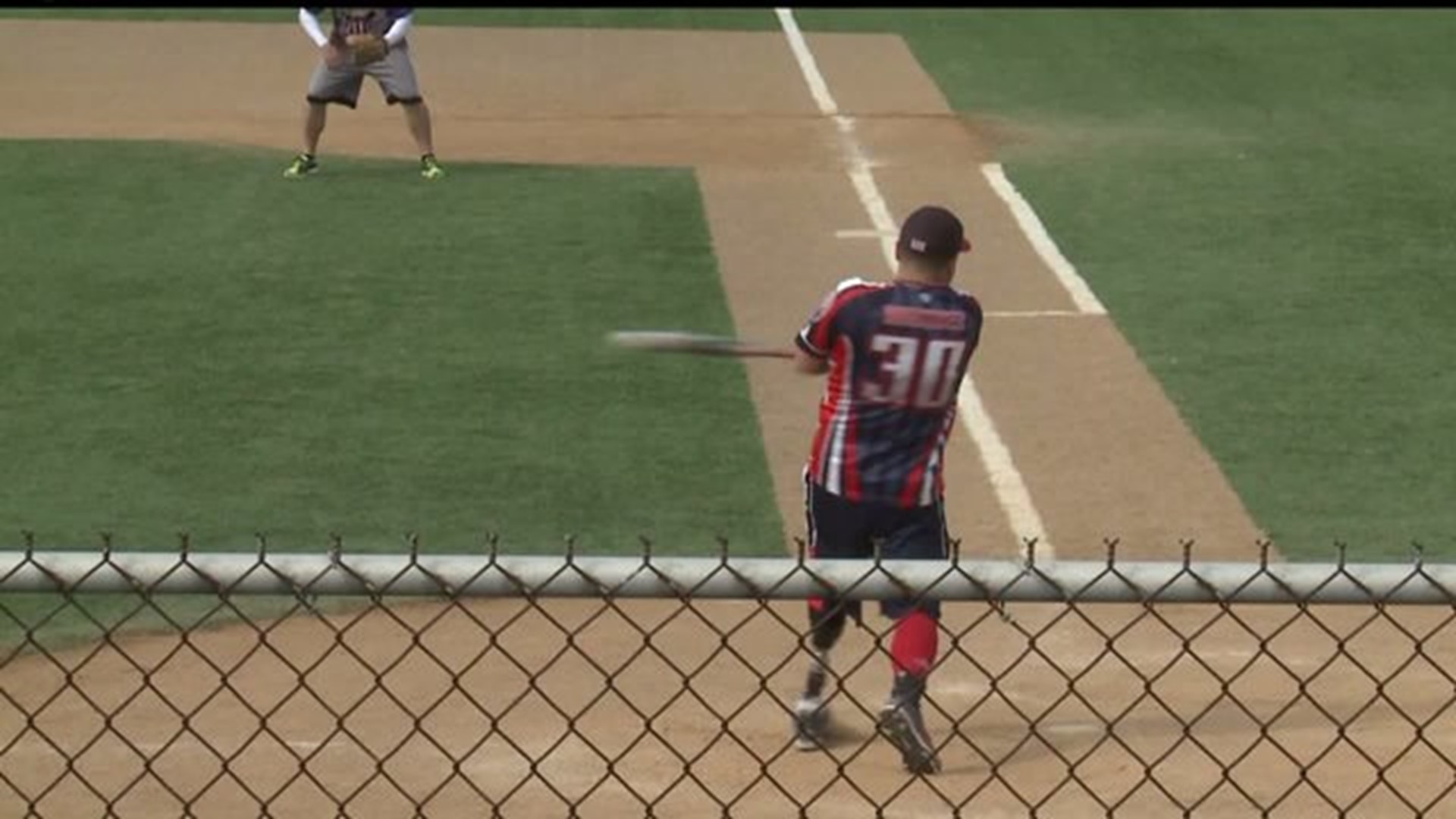 Wounded Warrior Play Baseball at Red Lion High School