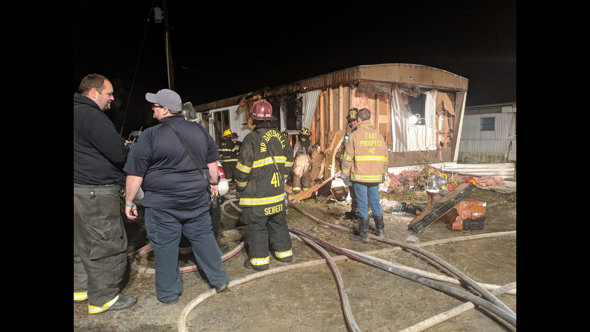 UPDATE Two people displaced after trailer fire in Lower Windsor