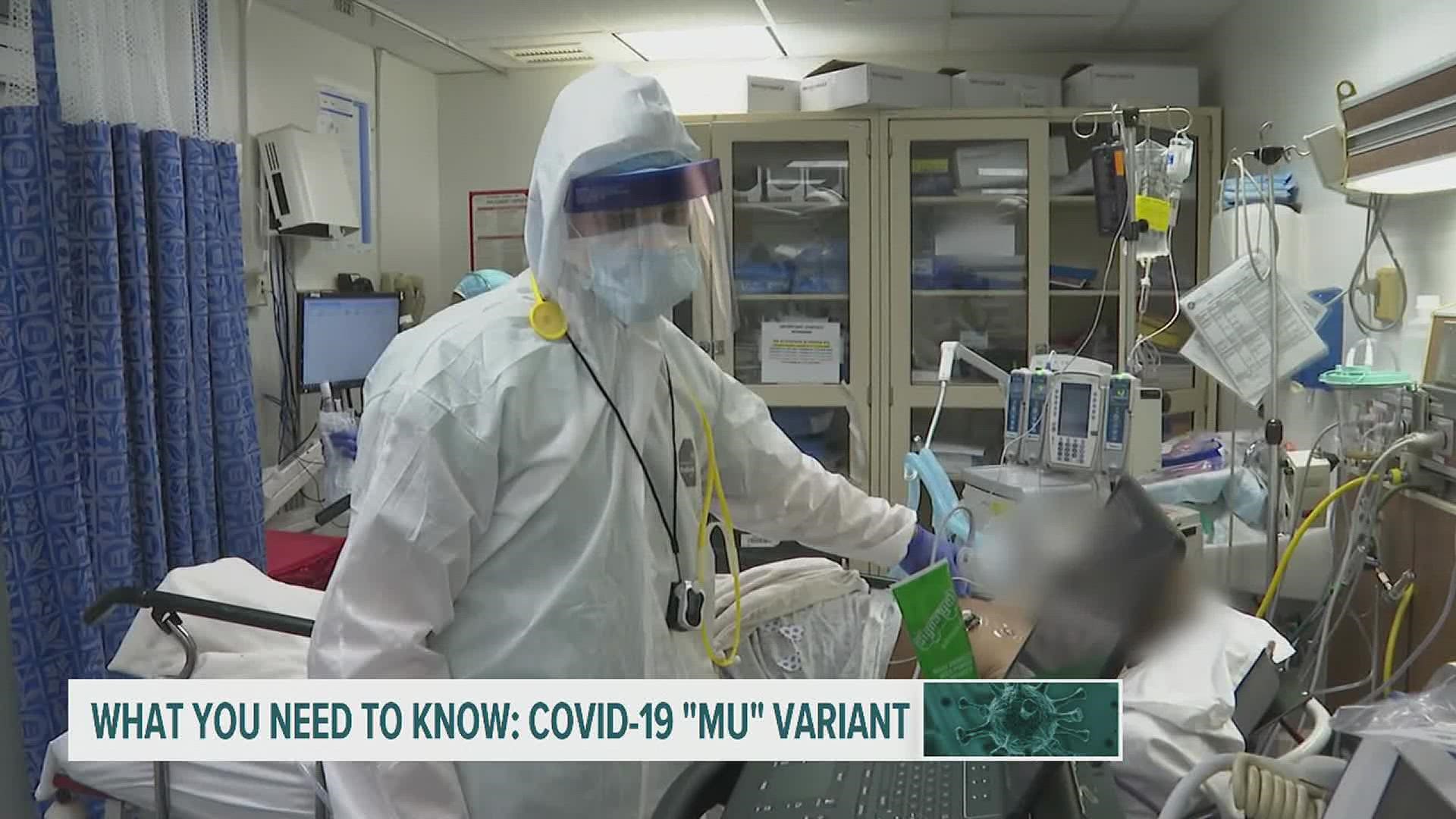 According to officials, the Mu variant has been detected in 49 states and 42 countries. They say the only state that hasn't seen it yet is Nebraska.