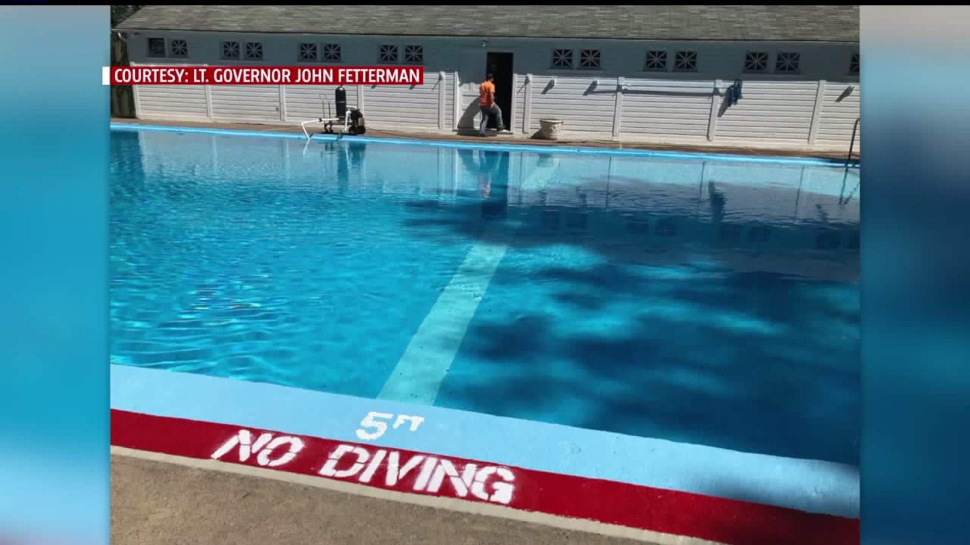 Swimming pool at Lt. Governor`s residence being used for safe swimming program
