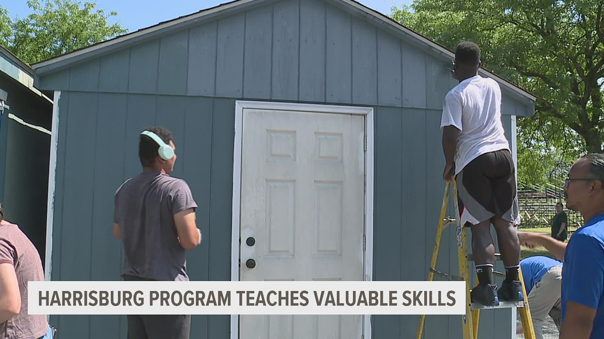 The Harrisburg Goodwill Keystone Area and Office of Vocational Rehabilitation sponsored 10 people to do jobs around the city such as painting and gardening.