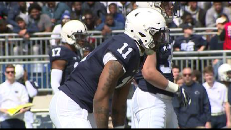 URI holds its spring practice, including the annual Blue-White game