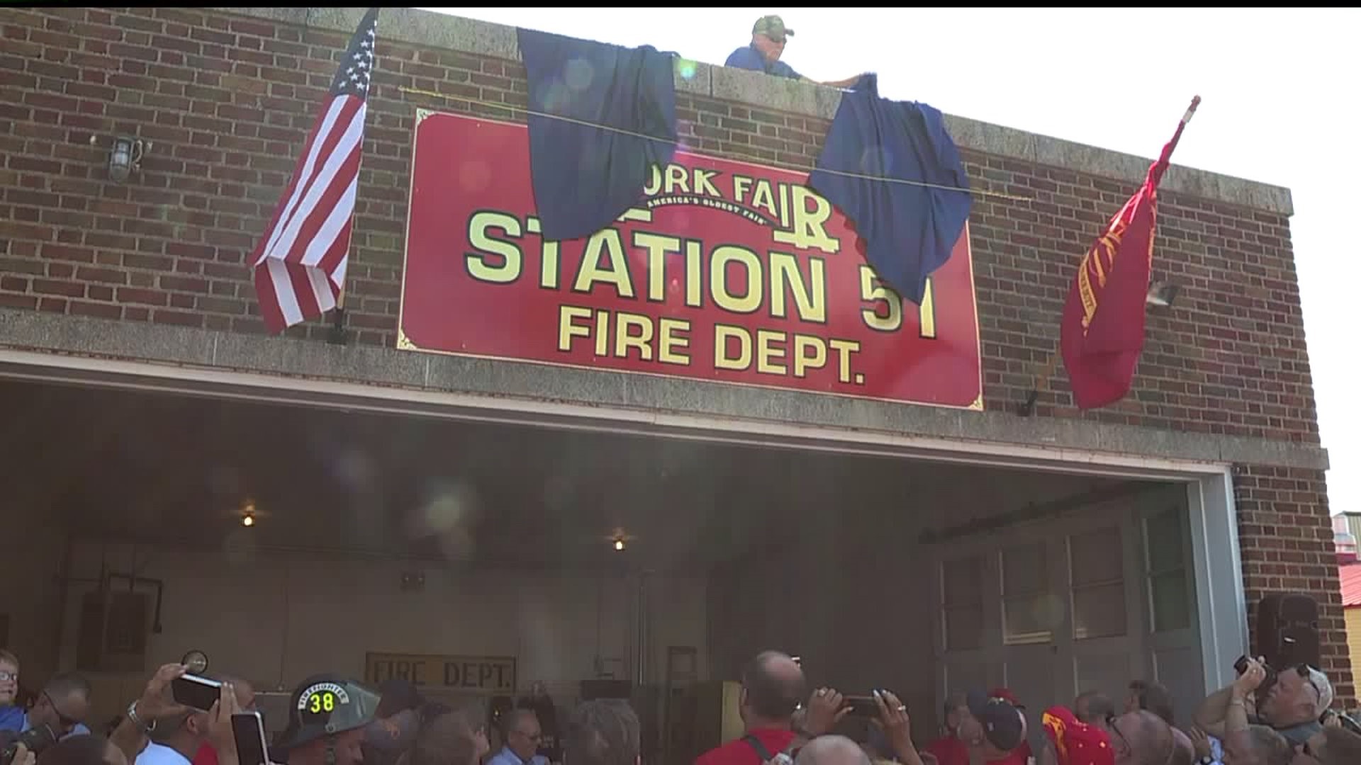 York Fair Fire Department reveals official station No. during rededication ceremony