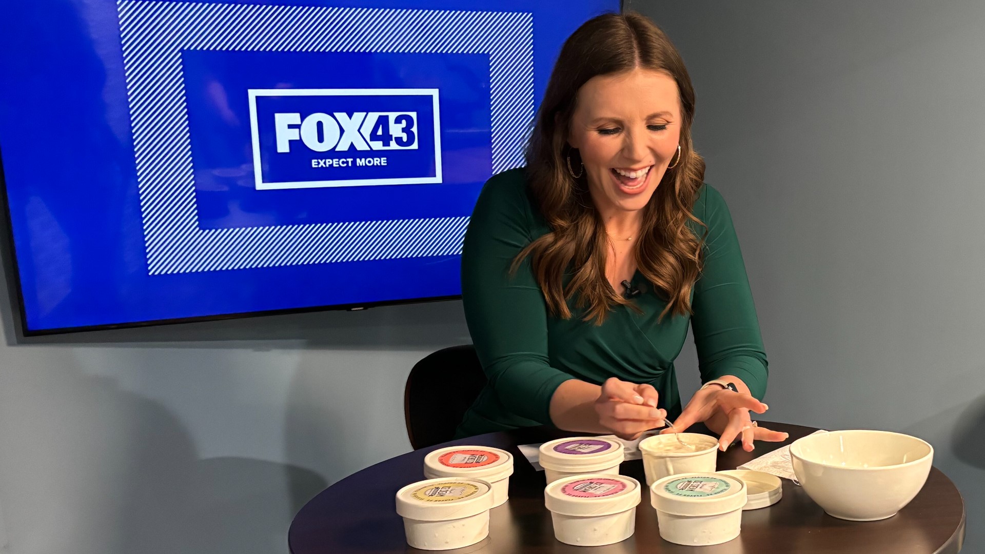 The Conundrum kit includes six cups of mystery ice cream and a clue sheet with flavors such as "shrimp," "crickets" and "cheesecake."