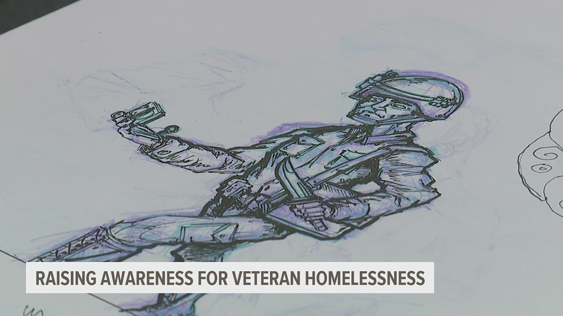 The comic "INVISIBLE" is meant to give a voice the often unseen homeless veteran community.